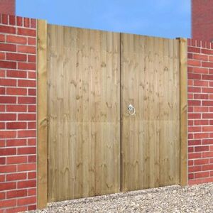Burbage Carlton Double Driveway Gate Width: 2100mm, Fixing Kit Option: Burbage Carlton Double Driveway Gate Width: 2100mm, Fixing Kit Option: