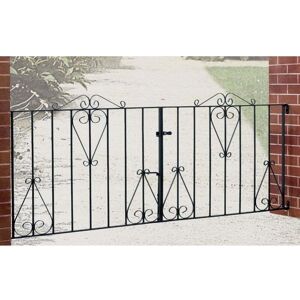 Burbage Classic Scroll Double Driveway Gate Width: Fits Opening of 304 Burbage Classic Scroll Double Driveway Gate Width: Fits Opening of 304