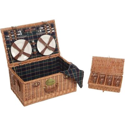 Lifestyle Rectangular Willow Picnic Hamper 4 Person Lifestyle Rectangular Willow Picnic Hamper 4 Person
