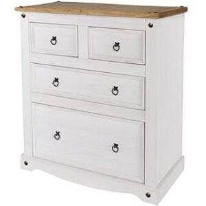 Core Corona White 2 + 2 Drawer Chest Core Corona White 2 + 2 Drawer Chest