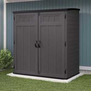 Suncast Hamilton XL Storage Cabinet - Peppercorn Grey Assembly: No Ass Suncast Hamilton XL Storage Cabinet - Peppercorn Grey Assembly: No Ass