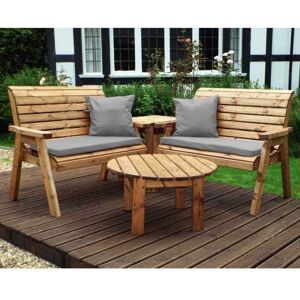 Charles Taylor 4 Seater Corner Bench and Table Set Cushion/Canopy Colo Charles Taylor 4 Seater Corner Bench and Table Set Cushion/Canopy Colo
