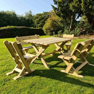 Churnet Valley Ashcombe 6 Seat Table Set Churnet Valley Ashcombe 6 Seat Table Set