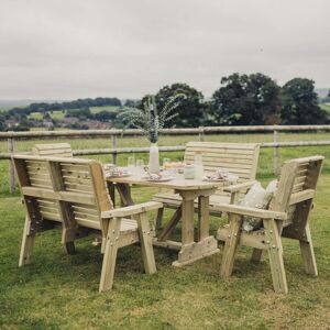 Churnet Valley Ergo Table & Bench 6 Seater Dining Set Churnet Valley Ergo Table & Bench 6 Seater Dining Set