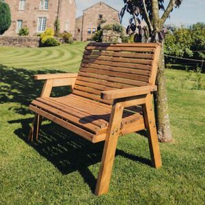 Churnet Valley Valley 2 Seat Bench - Timber - 113x95x73 Garden Furniture Churnet Valley Valley 2 Seat Bench - Timber - 113x95x73 Garden Furniture