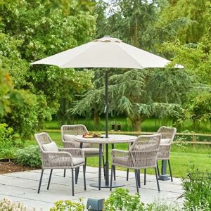 LG Outdoor Panama 4 Seat Dining Set With Parasol LG Outdoor Panama 4 Seat Dining Set With Parasol