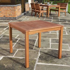 Oakworld Alfresco Square Garden Table - Hardwood, Easy Assembly, 75x90x90cm - Garden Table Oakworld Alfresco Square Garden Table - Hardwood, Easy Assembly, 75x90x90cm - Garden Table