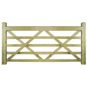 Burbage Evington Wooden Farm/Field Style Gate Width: 3600mm, Post Opti Burbage Evington Wooden Farm/Field Style Gate Width: 3600mm, Post Opti