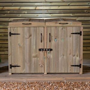 Garden Village Paythorne Dustbin Store Double Garden Village Paythorne Dustbin Store Double