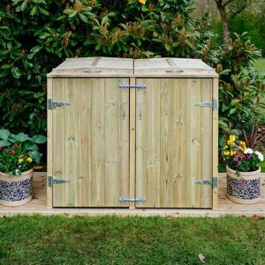 Garden Village Shireburn Double Wheelie Bin Store Size: For 240L/140L Garden Village Shireburn Double Wheelie Bin Store Size: For 240L/140L