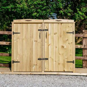 Garden Village Supreme Double Bin Chest For 240L/140L Bins Size: For 2 Garden Village Supreme Double Bin Chest For 240L/140L Bins Size: For 2