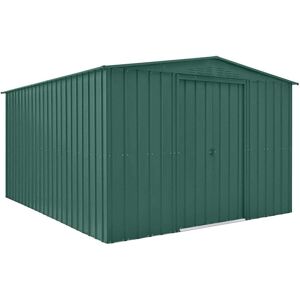 Globel Lotus Metal Apex Shed 10X12 Colour: Green Globel Lotus Metal Apex Shed 10X12 Colour: Green