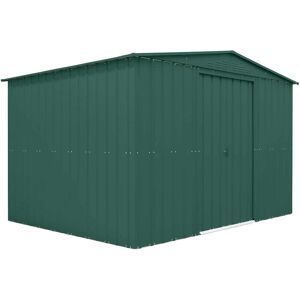 Globel Lotus Metal Apex Shed 10X8 Colour: Green Globel Lotus Metal Apex Shed 10X8 Colour: Green