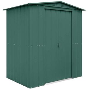 Globel Lotus Metal Apex Shed 6X4 Colour: Green Globel Lotus Metal Apex Shed 6X4 Colour: Green