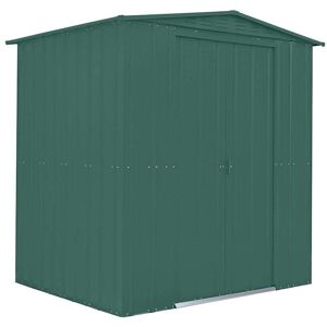 Globel Lotus Metal Apex Shed 6X5 Colour: Green Globel Lotus Metal Apex Shed 6X5 Colour: Green