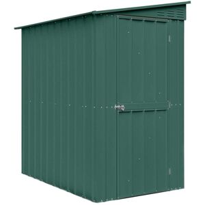 Globel Lotus Metal Lean-To Shed 4X6 Colour: Green Globel Lotus Metal Lean-To Shed 4X6 Colour: Green