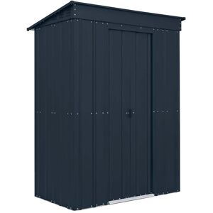 Globel Lotus Metal Pent Shed 5X3 Colour: Grey Globel Lotus Metal Pent Shed 5X3 Colour: Grey