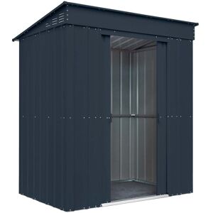 Globel Lotus Metal Pent Shed 6X4 Colour: Grey Globel Lotus Metal Pent Shed 6X4 Colour: Grey