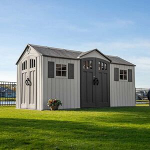 Lifetime Dual Entrance Plastic Apex Shed 15X8 Assembly Option: No Asse Lifetime Dual Entrance Plastic Apex Shed 15X8 Assembly Option: No Asse
