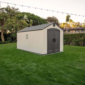 Lifetime Plastic Apex Shed 8X15 Lifetime Plastic Apex Shed 8X15