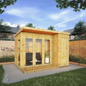 Mercia Contemporary Summerhouse with Side Shed 10X8 Assembly Option: N Mercia Contemporary Summerhouse with Side Shed 10X8 Assembly Option: N