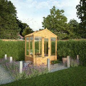Mercia Woodsman Apex Greenhouse 4X6 Glazing: Polycarbonate Mercia Woodsman Apex Greenhouse 4X6 Glazing: Polycarbonate