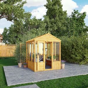 Mercia Woodsman Apex Greenhouse 6X6 Glazing: Styrene Mercia Woodsman Apex Greenhouse 6X6 Glazing: Styrene