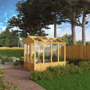 Mercia Woodsman Apex Greenhouse 8X6 Glazing: Polycarbonate Mercia Woodsman Apex Greenhouse 8X6 Glazing: Polycarbonate