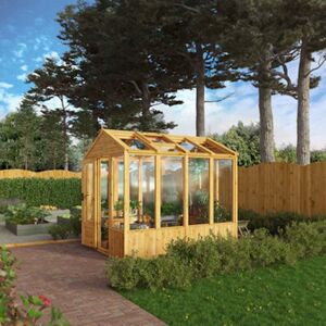 Mercia Woodsman Apex Greenhouse 8X6 Glazing: Styrene Mercia Woodsman Apex Greenhouse 8X6 Glazing: Styrene