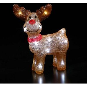 Noma 25CM ACRYLIC REINDEER WITH 18 WHITE LEDS - BROWN Noma 25CM ACRYLIC REINDEER WITH 18 WHITE LEDS - BROWN