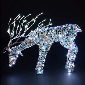 Noma 40CM Iridescent Tatton Grazing Stag With Branch Antlers Noma 40CM Iridescent Tatton Grazing Stag With Branch Antlers