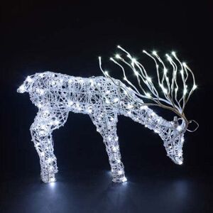 Noma 40CM Spun Acrylic Tatton Grazing Stag With Branch Antlers Noma 40CM Spun Acrylic Tatton Grazing Stag With Branch Antlers