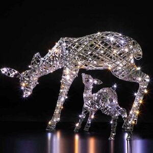 Noma Woburn Deer & Fawn 70cm 230 Duo Bulb Flexi Wire LED - Grey Ra Noma Woburn Deer & Fawn 70cm 230 Duo Bulb Flexi Wire LED - Grey Ra