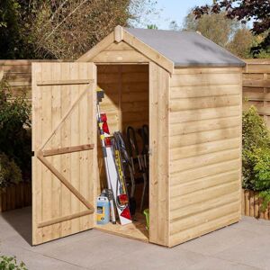 Rowlinson 4X4 Single Door Shiplap Apex Shed Rowlinson 4X4 Single Door Shiplap Apex Shed