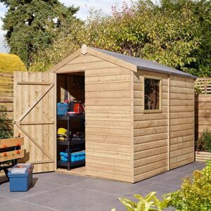 Rowlinson 86 Single Door Shiplap Apex Shed With Window Rowlinson 86 Single Door Shiplap Apex Shed With Window