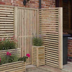 Rowlinson Garden Creations Horizontal Slatted Screen - Garden Screening Kit Rowlinson Garden Creations Horizontal Slatted Screen - Garden Screening Kit