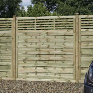 Rowlinson Langham Fence Panel Size: (H) 5ft x (W) 6ft Rowlinson Langham Fence Panel Size: (H) 5ft x (W) 6ft