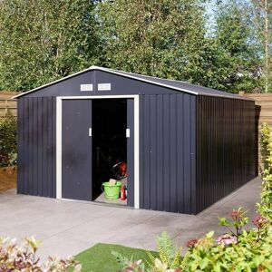 Rowlinson Trentvale Dark Grey Apex Shed 10X12 Rowlinson Trentvale Dark Grey Apex Shed 10X12