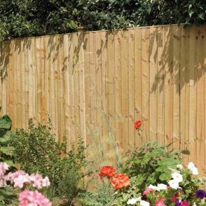 Rowlinson Vertical Board Pressure Treated Fence Panel Size: (H) 4ft x Rowlinson Vertical Board Pressure Treated Fence Panel Size: (H) 4ft x