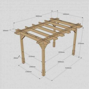 Rutland County Double Premium Pergola 2.4m x 4.8m Size: L 2.4m x 4.8m Rutland County Double Premium Pergola 2.4m x 4.8m Size: L 2.4m x 4.8m