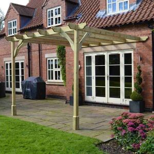 Rutland County Wall Mounted Premium Pergola 4.2m x 4.8m Size: L 4.2m x Rutland County Wall Mounted Premium Pergola 4.2m x 4.8m Size: L 4.2m x
