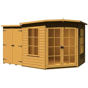 Shire 8X12 Hampton Summerhouse With Side Shed Assembly Option: No Asse Shire 8X12 Hampton Summerhouse With Side Shed Assembly Option: No Asse