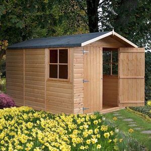 Shire Guernsey Double Door Garden Shed - 7x10 ft Weatherproof Storage Shire Guernsey Double Door Garden Shed - 7x10 ft Weatherproof Storage