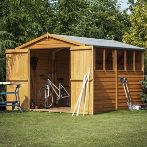Shire 10 x 6 ft Garden Shed - Double Door, Overlap Apex Shire 10 x 6 ft Garden Shed - Double Door, Overlap Apex