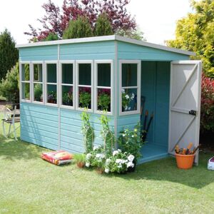 Shire Sun Shiplap Pent Shed Size: (W) 10ft x (D) 10ft, Assembly Option Shire Sun Shiplap Pent Shed Size: (W) 10ft x (D) 10ft, Assembly Option