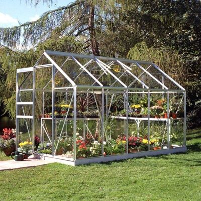 Halls Popular Greenhouse 6x10 - Green, Aluminium, Glass Halls Popular Greenhouse 6x10 - Green, Aluminium, Glass
