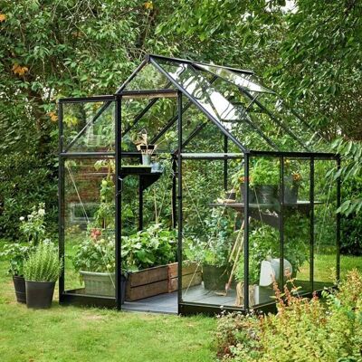 Halls Qube Greenhouse 6X6 - No Assembly - Black Halls Qube Greenhouse 6X6 - No Assembly - Black