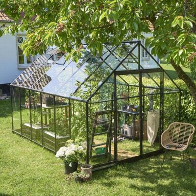Halls Qube+ Greenhouse 8x12 - Garden Greenhouse Halls Qube+ Greenhouse 8x12 - Garden Greenhouse