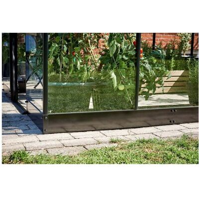Halls Qube 8x16 Greenhouse Base - Steel, Black Halls Qube 8x16 Greenhouse Base - Steel, Black