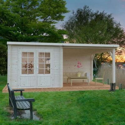 Palmako Ella 5.4m x 3m Log Cabin Summer House - Log Cabin Summer House Palmako Ella 5.4m x 3m Log Cabin Summer House - Log Cabin Summer House